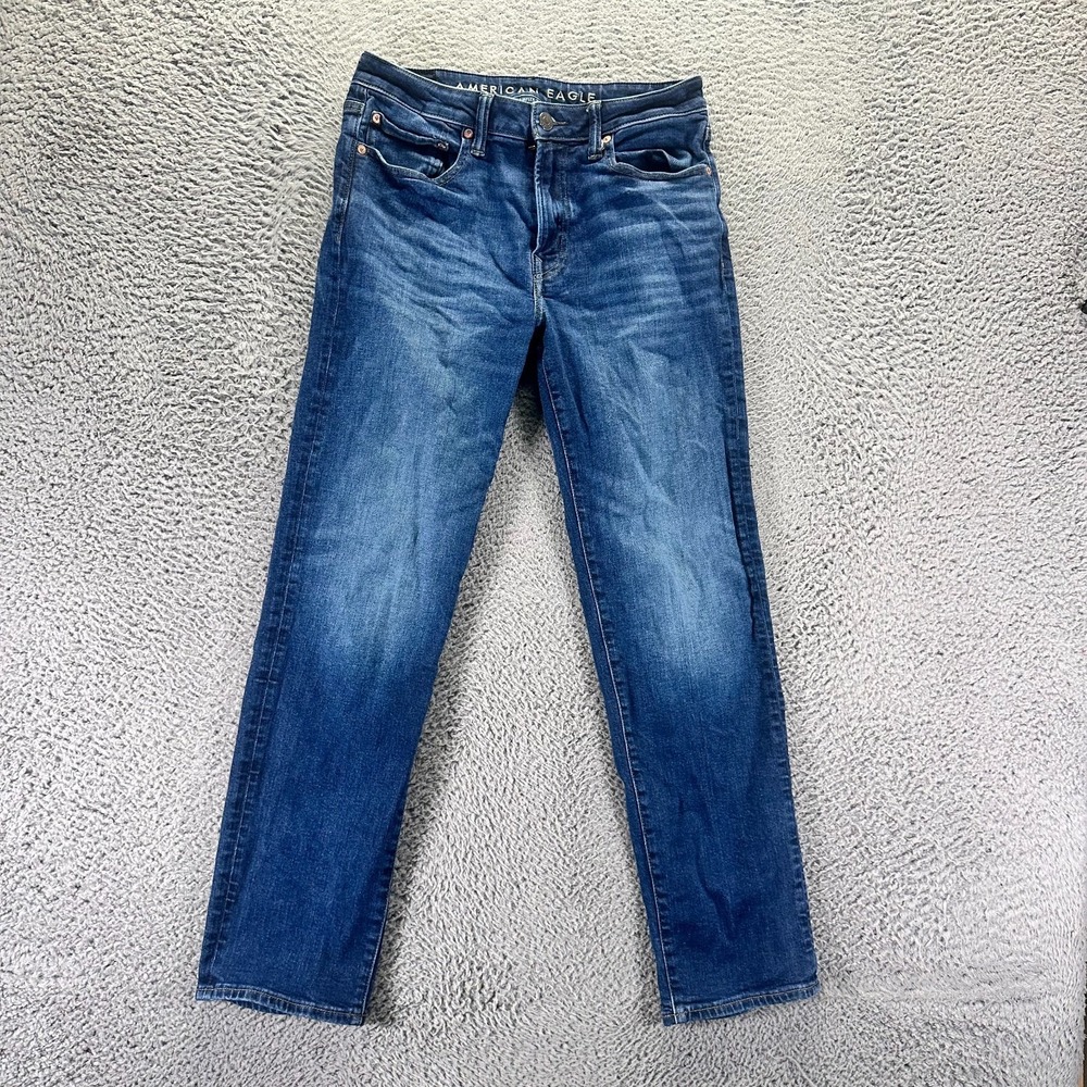 American Eagle Outfitters Airflex+ Jeans Mens 30x30 Blue Denim Straight Athletic